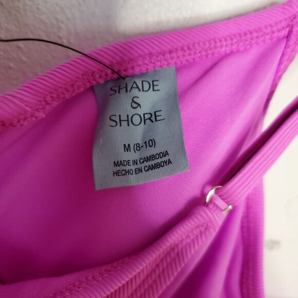 Shade & Shore Women's One-Piece Swimsuit Adjustable Straps Ruched Sides Medium ( - Picture 5 of 10